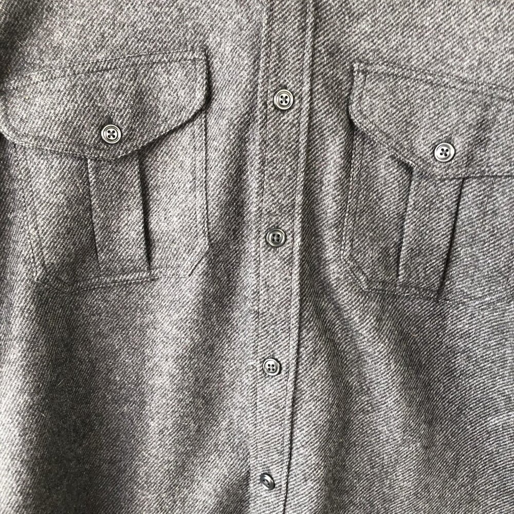Filson Shirt Jacket Mens 2XL Gray Wool Blend Button Up Seattle Workwear Outdoor - Picture 13 of 15
